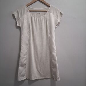 Alfani Intimates Short Sleeve Soft Night Sleep Shirt Size XS Oatmeal Mixed Media